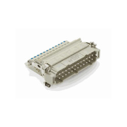 Insert HE, Quick Connection à ressort, mâle, 24 pin, 16A, Polycarbonate, 24B|48B 